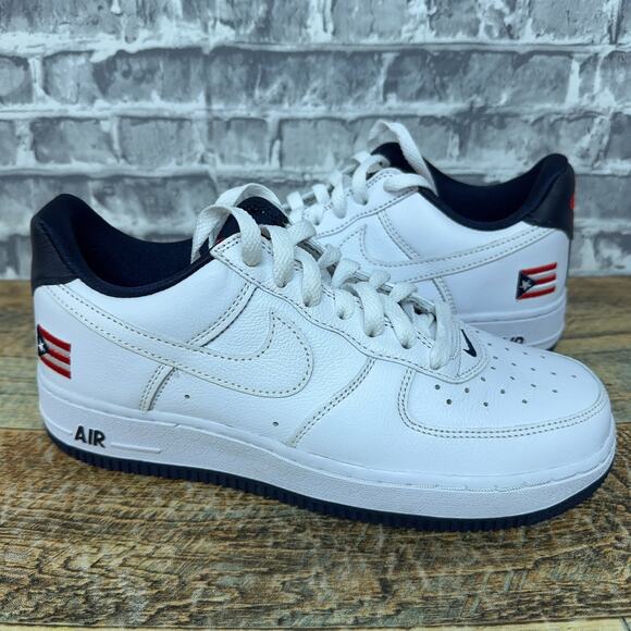 Nike Air Force 1 Low Retro White Puerto Rico CJ1386 100 Men\'s Size 6.5 New Rare
